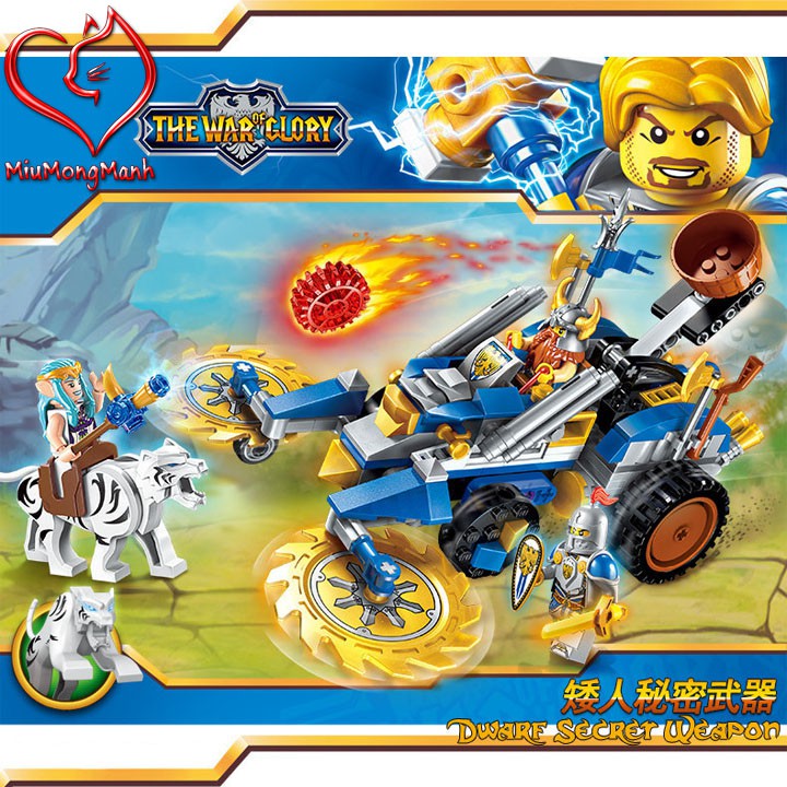 Chiến Xa Bí Mật Của Người Lùn Dwarf Warcraft Lego Enlighten Qman Đồ Chơi Lắp Ráp Xếp Hình