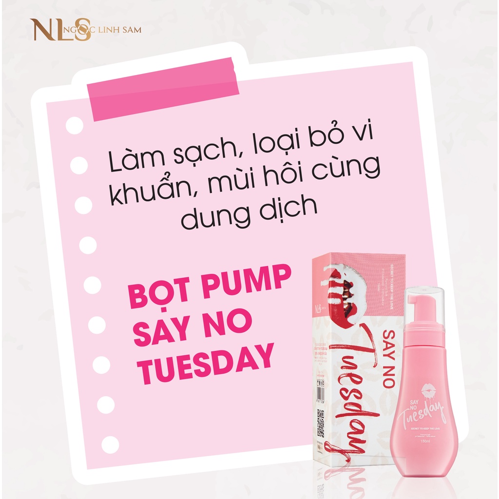 Dung dịch vệ sinh SAYNO TUESDAY NLS làm sạch bảo vệ vùng kín 150ml