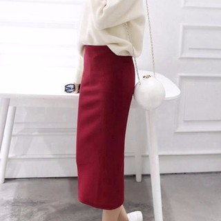Chân váy bút chì dáng ôm xẻ tà thời trang cho nữ