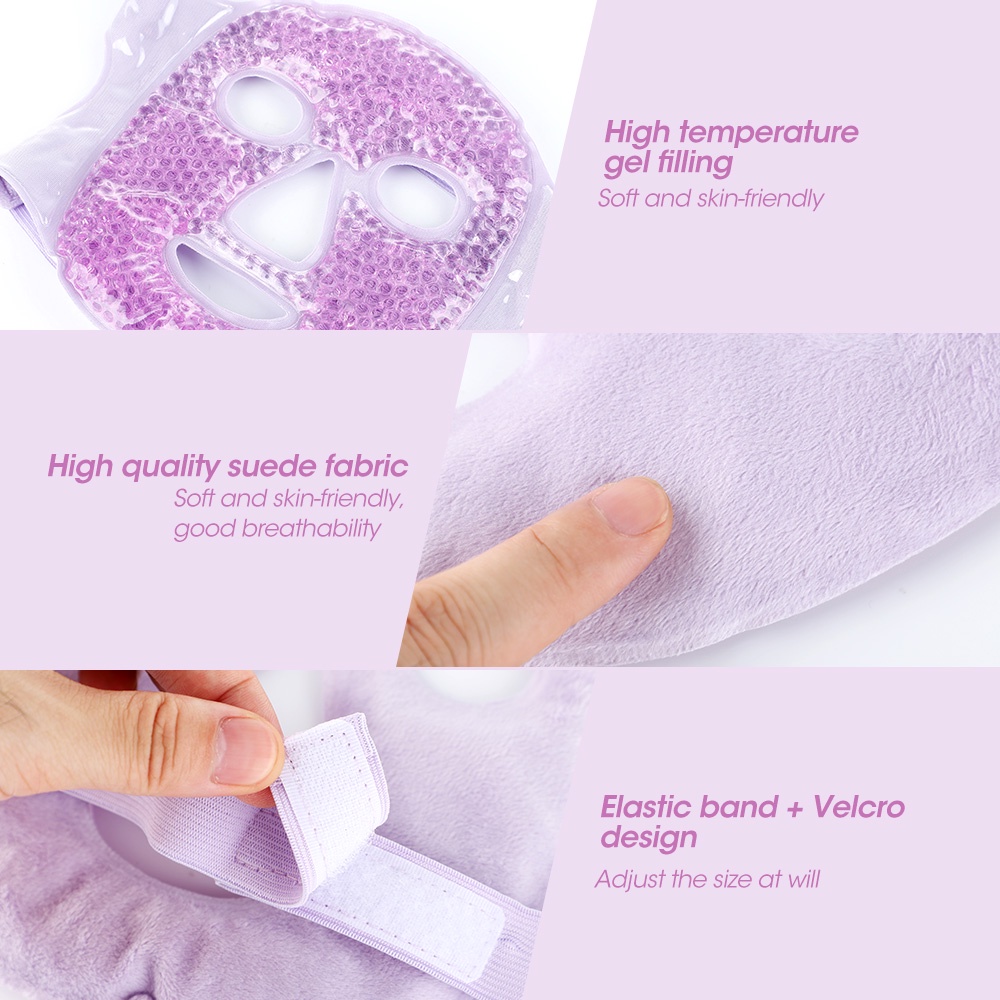 Mặt Nạ Gel Làm Nóng Lạnh Chăm Sóc Da Mặt Mềm Mại Có Thể Tái Sử Dụng Tiện Lợi
