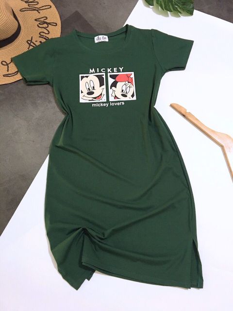 Đầm suông THUN THÁI in hoạt hình (bao chất đẹp) | BigBuy360 - bigbuy360.vn