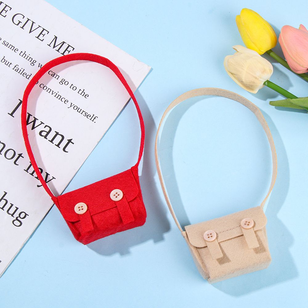 Túi đeo vai nhiều màu tùy chọn dùng trang trí nhà / làm quà tặng cho búp bê nhồi bông 30cm