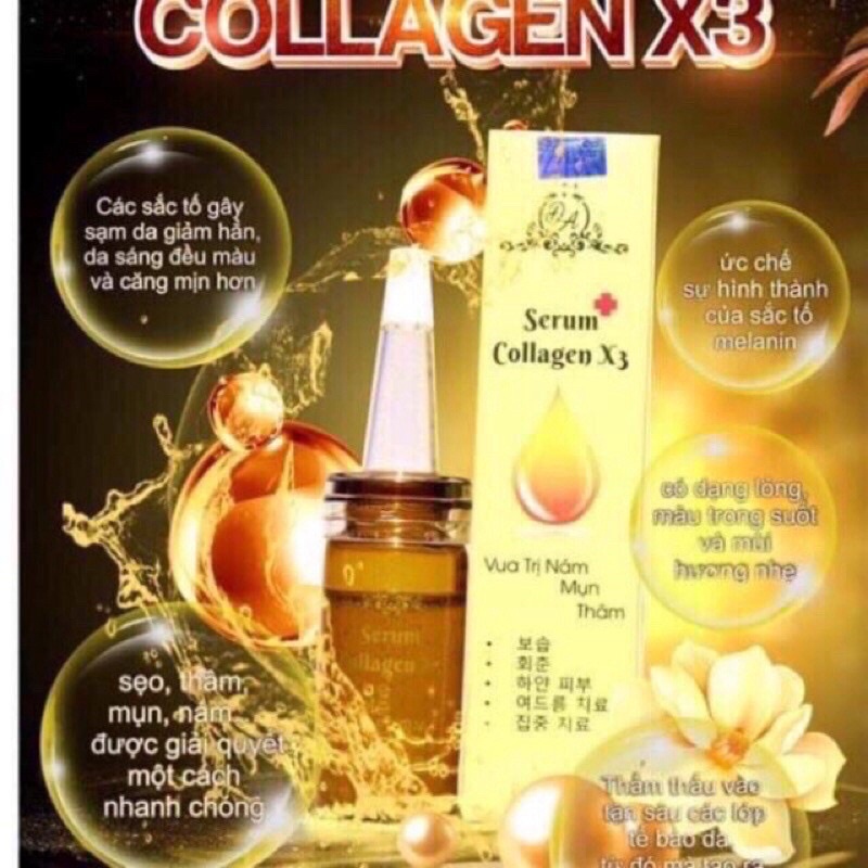 Serum Collagen X3 xóa thâm nám căng bóng da Mỹ Phẩm Đông Anh Cty Chính Hãng 100%