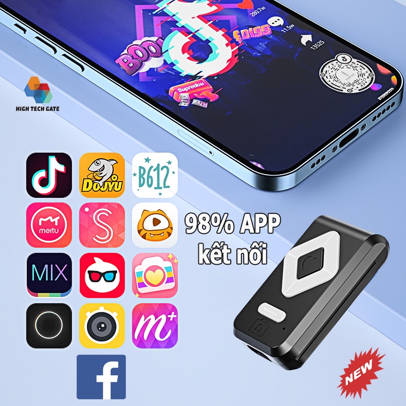 Gậy Chụp Hình, Ảnh Selfie, Livestream Video Tích Hợp 2 Đèn Fill Light, Điều Khiển Từ Xa 10 Mét Lướt Tiktok... Model B11S