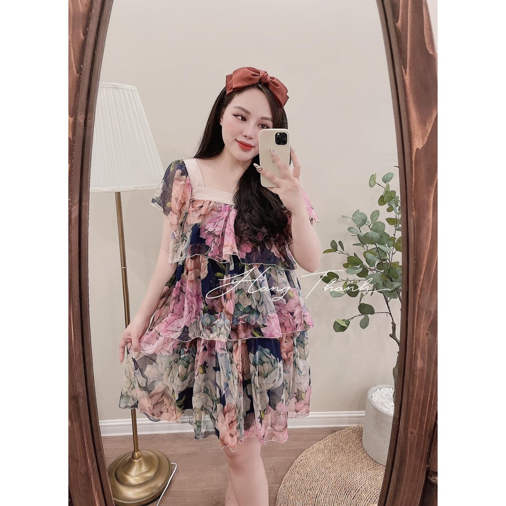 VÁY MAXXI HOA TẦNG 2 LỚP CHO NỮ | BigBuy360 - bigbuy360.vn