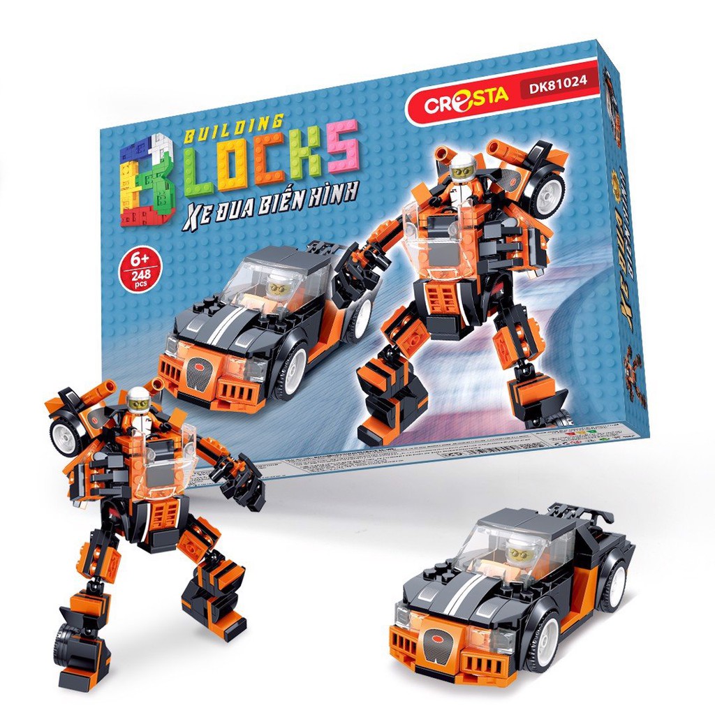 Đồ Chơi Duka: Ghép Hình – Xe Đua Biến Hình DK 81024