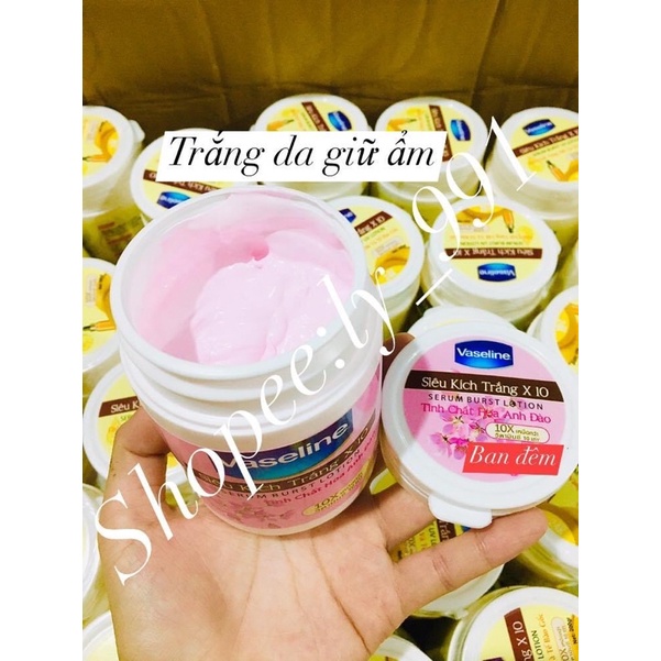 Kem kích trắng da Vaseline Thái Lan hộp 500gram( Ban đêm)