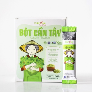 Bột cần tây nguyên chất sấy lạnh dalahouse 60gram/ 120gram chính hãng, cải thiện sức khỏe, đạt chuẩn châu âu