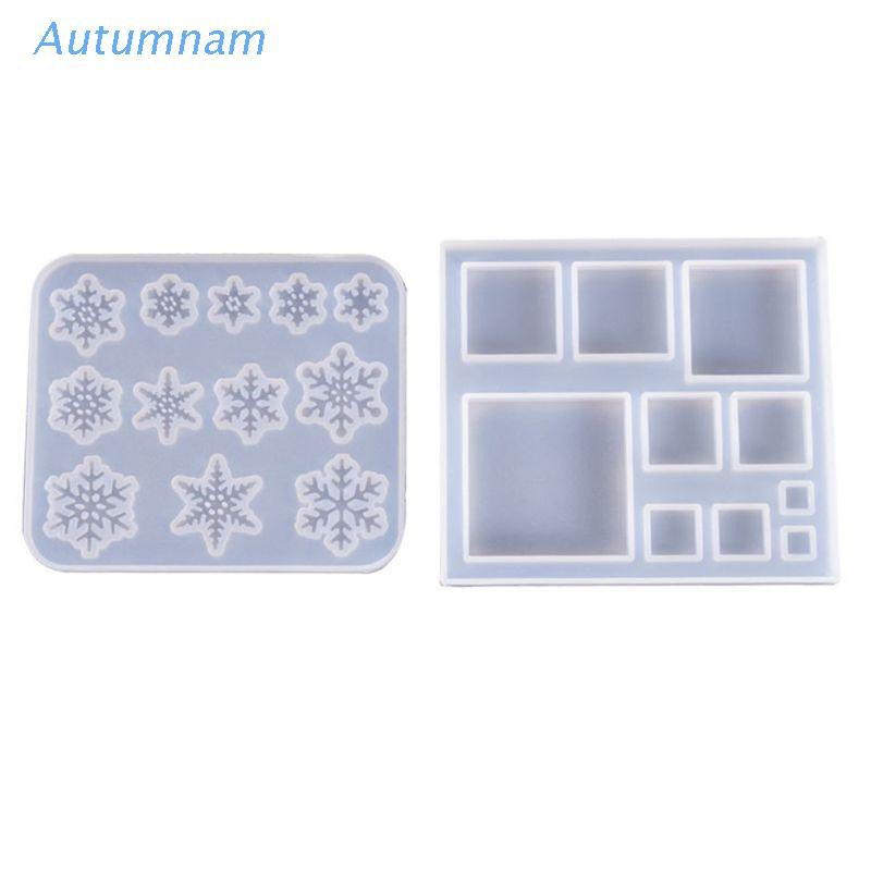Khuôn Silicone Hình Vuông Làm Trang Sức Diy