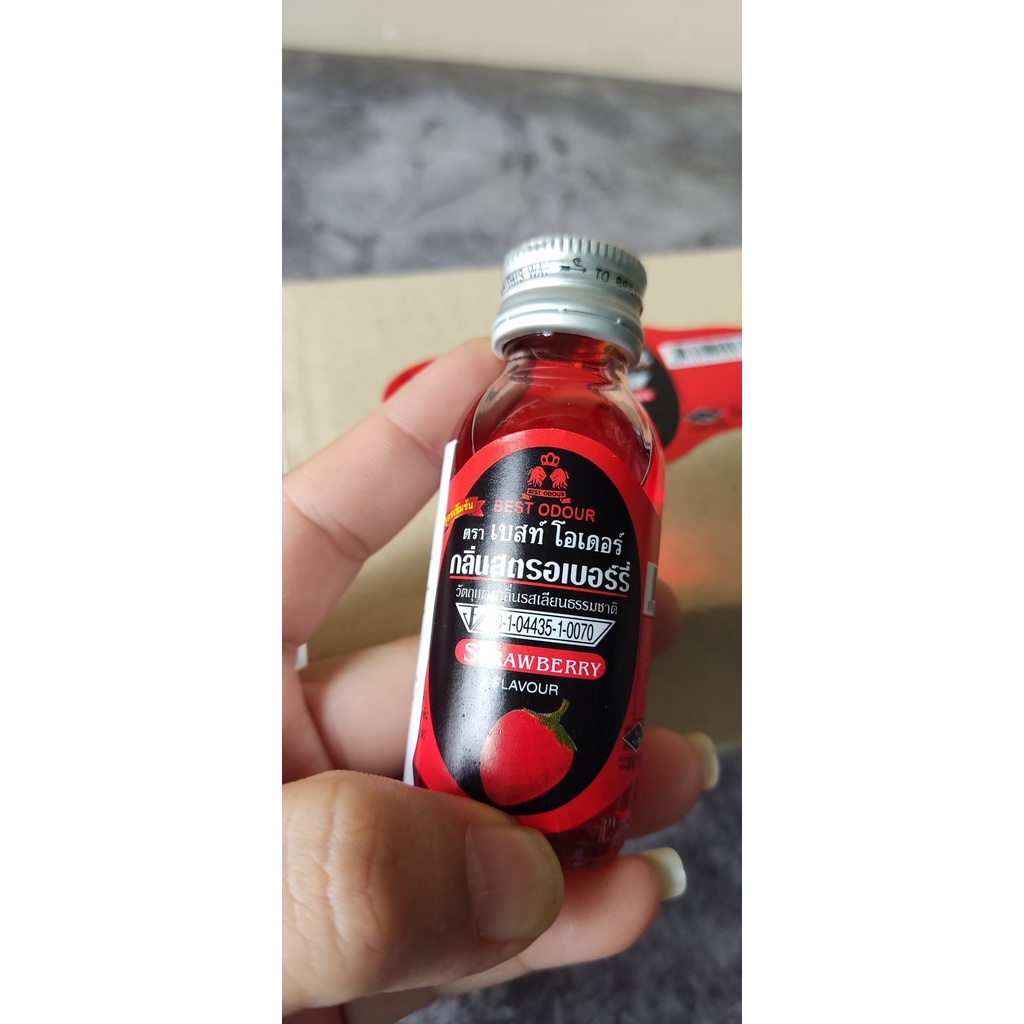 Hương mùi Dâu STRAWBERRY Best Odour Thái Lan - Chai 30ml