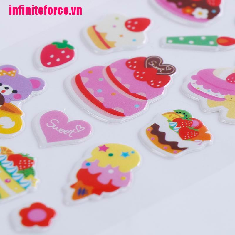 Bộ 10 Hình Dán Đáng Yêu Trang Trí