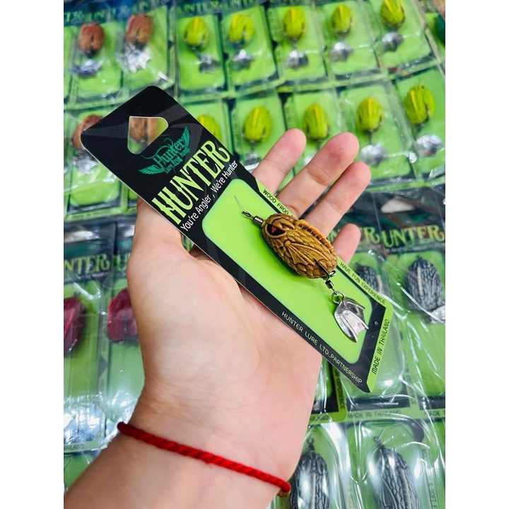 Mồi nhái giả câu lure lóc V6 HUNTER nặng 7.5g, chuẩn thái lan M19