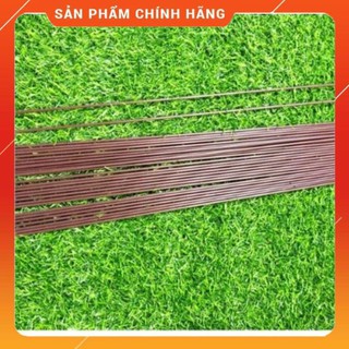 10 QUE SẮT NÂU BỌC NHỰA ĐỂ CẮM UỐN HOA LAN DÀI 1,2M