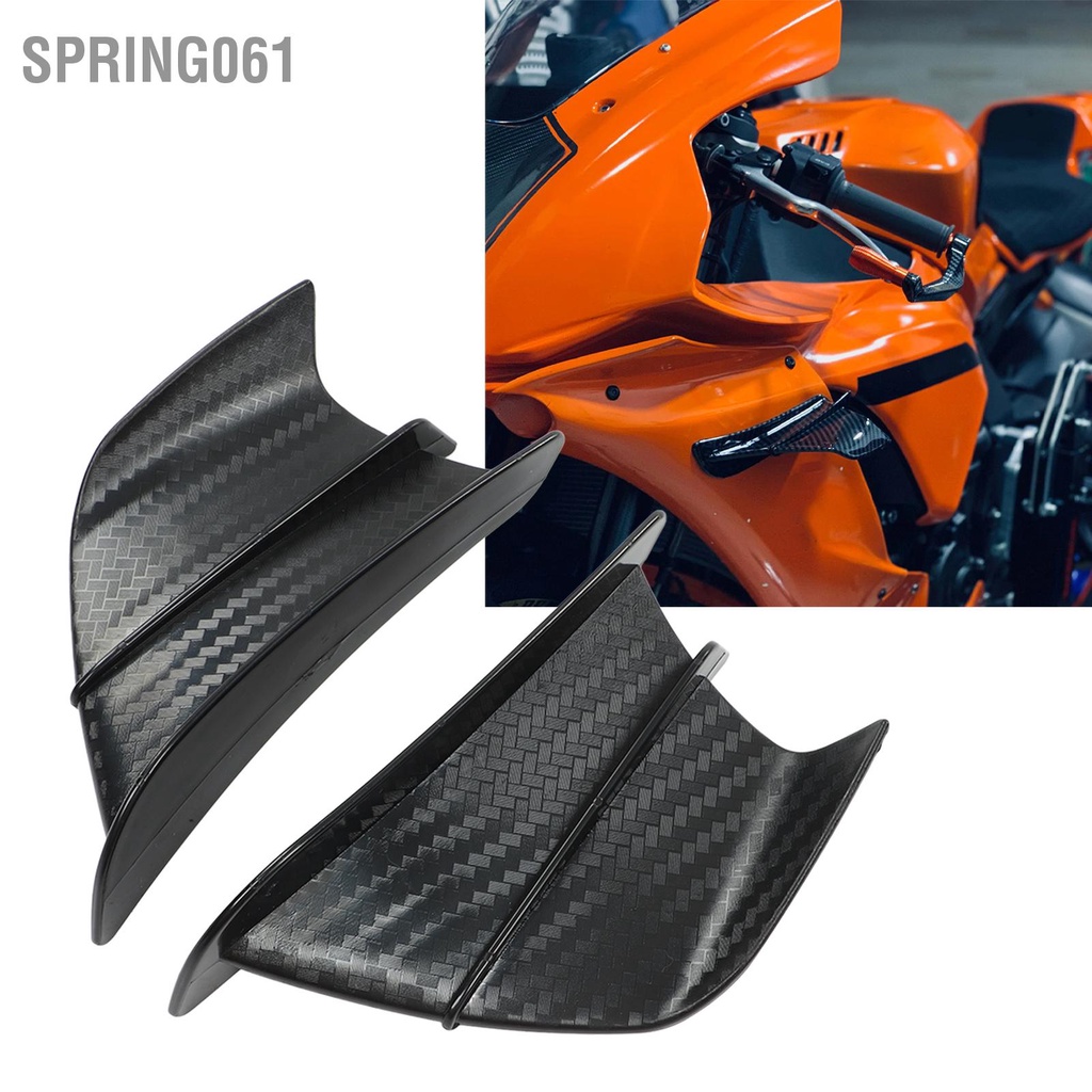 [Hàng Sẵn] 1 cặp Cánh gió xe máy Phong cách sợi carbon khí động học cho NINJA400 NINJA250 Z900 Z1000【Spring061】