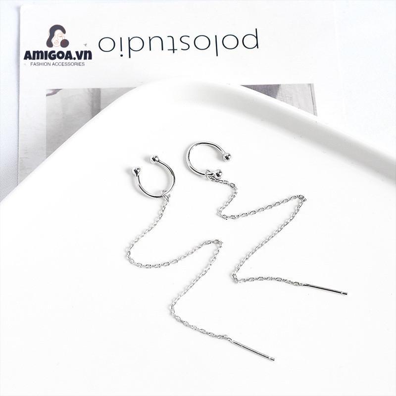 ✨✨Hoa Tai Dáng Dài Phối Tua Rua Phong Cách Hàn Quốc Cho Nữ