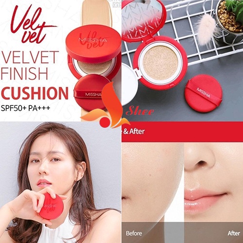 Phấn Nước Che Phủ Hoàn Hảo Missha Velvet Finish Cushion