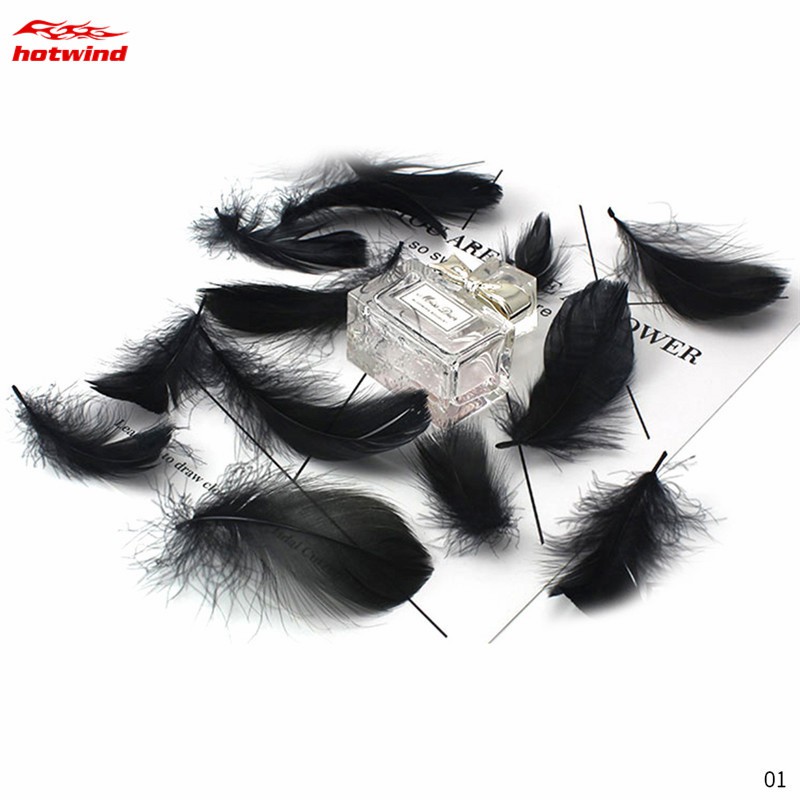 Bộ 100 lông ngỗng tự nhiên 8-12 cm làm lưới giấc mơ trang trí