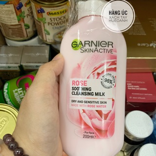 Nước hoa hồng và Sữa tẩy trang Ganier smoothing rose