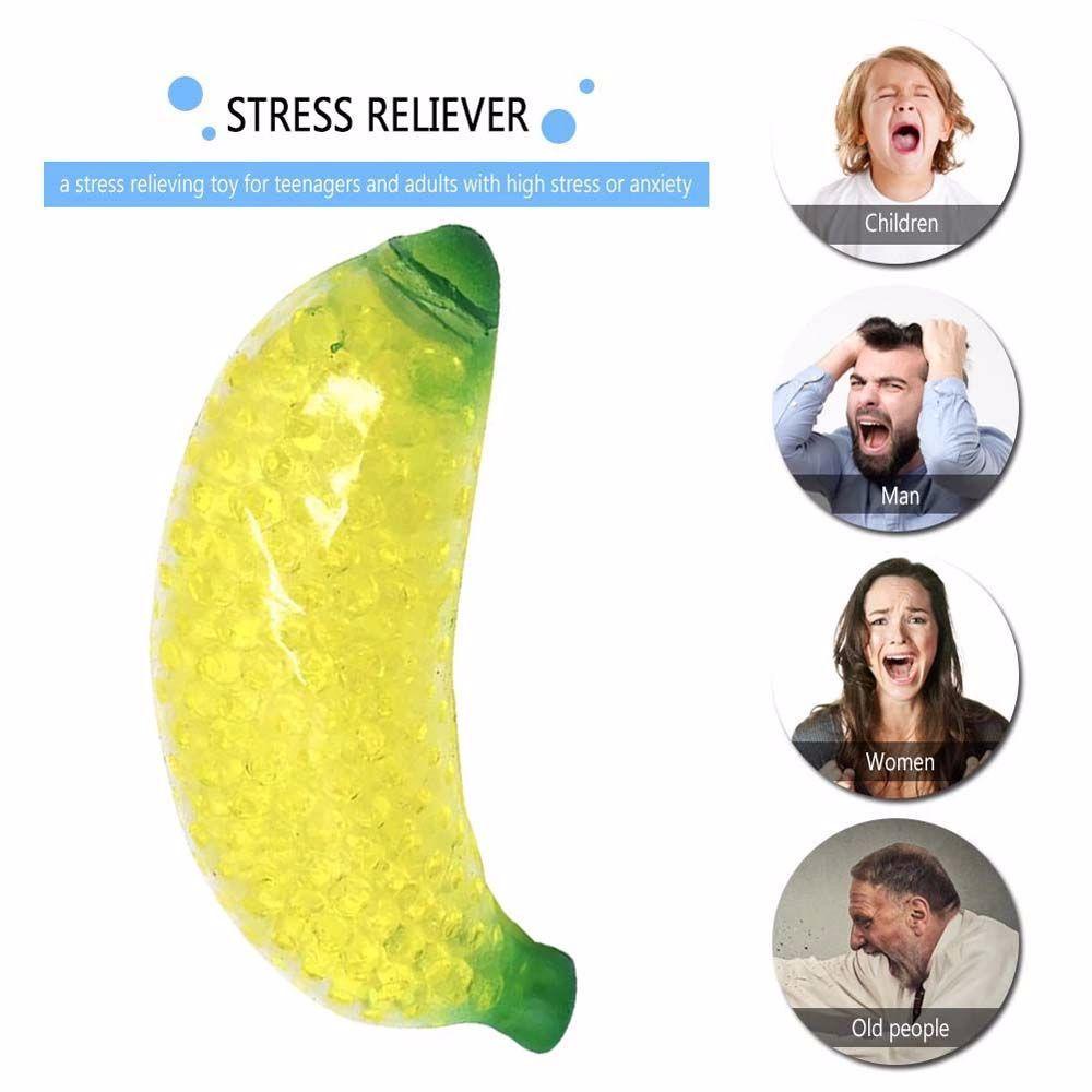 Đồ Chơi Nắn Bóp Đàn Hồi Giảm Stress Hình Quả Chuối