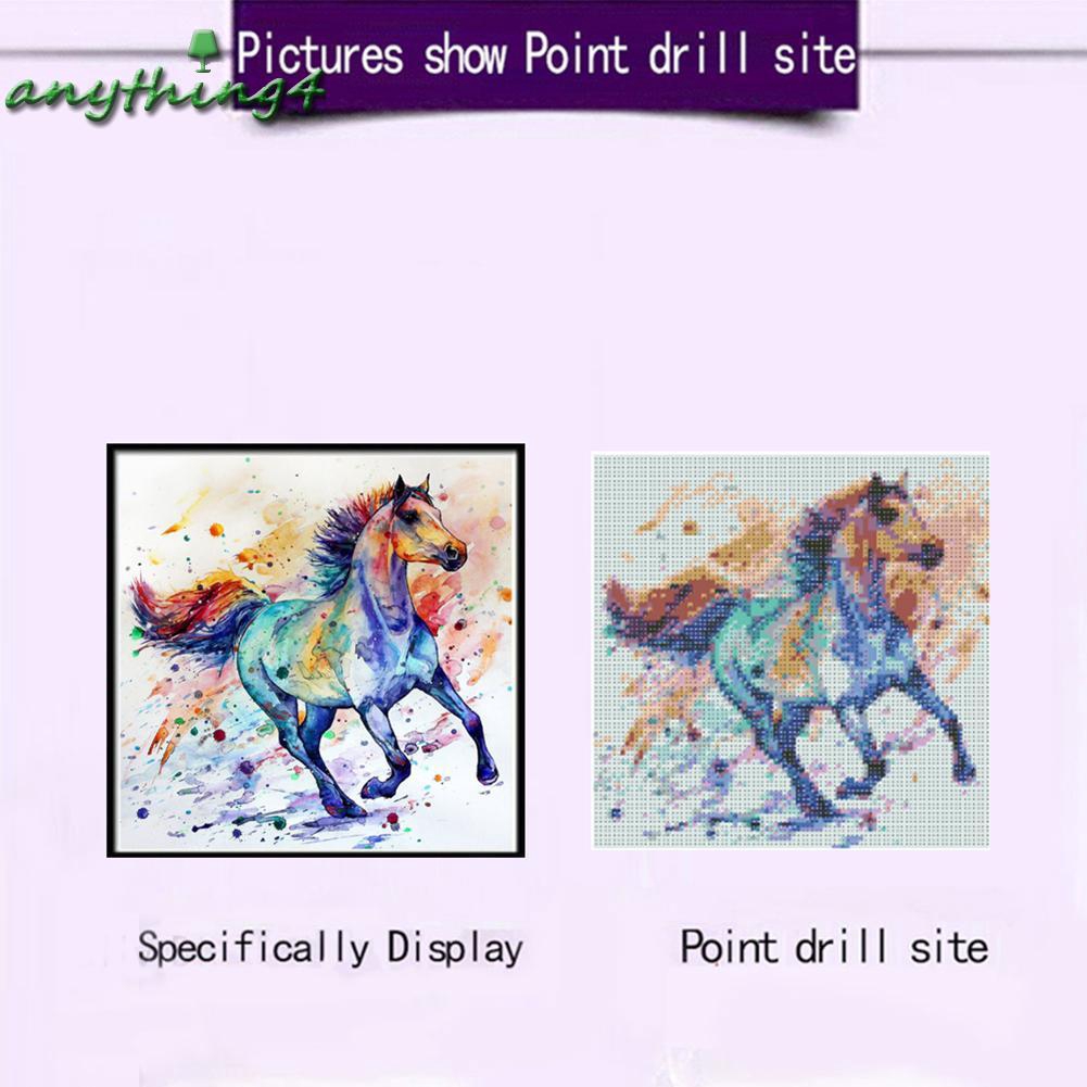 ♚any♚ Beautiful  5D DIY Full Drill Diamond Painting Colorful Horse Cross Stitch Embroidery