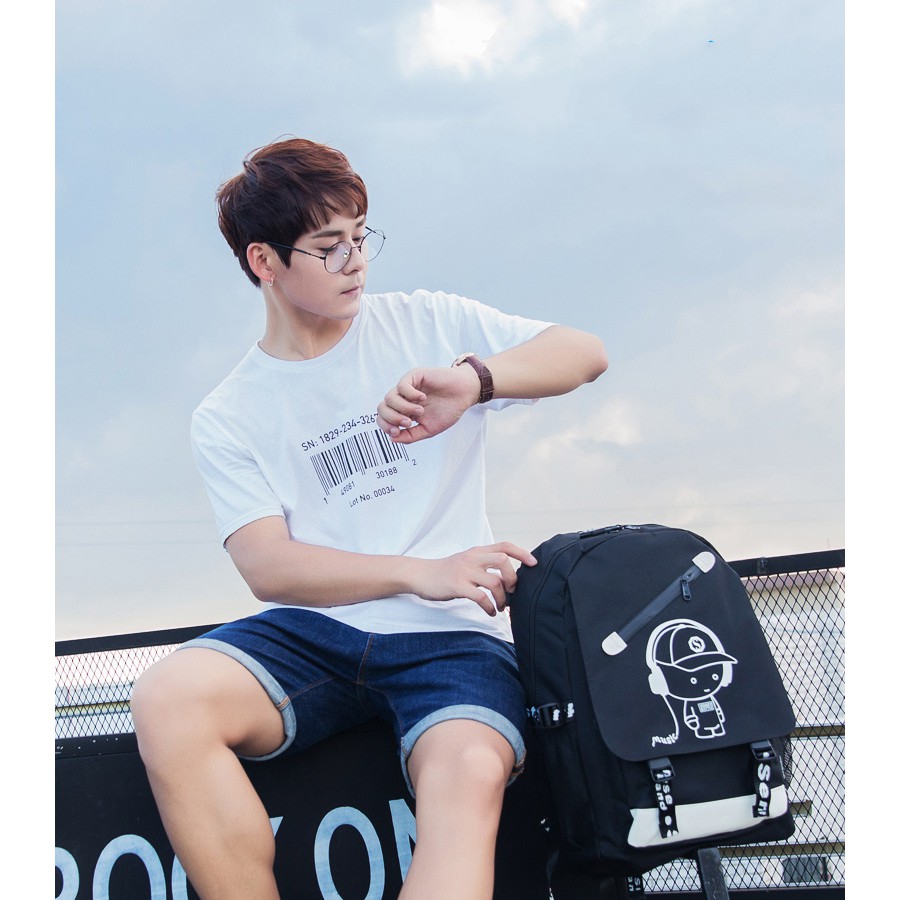 Balo Nam Thời Trang Hàn Quốc Hình BoyMusic Và One Piece Cao Cấp Praza - BL176