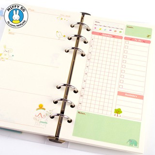 GIẤY REFILL 6 lỗ cho sổ còng/planner A5 và A6