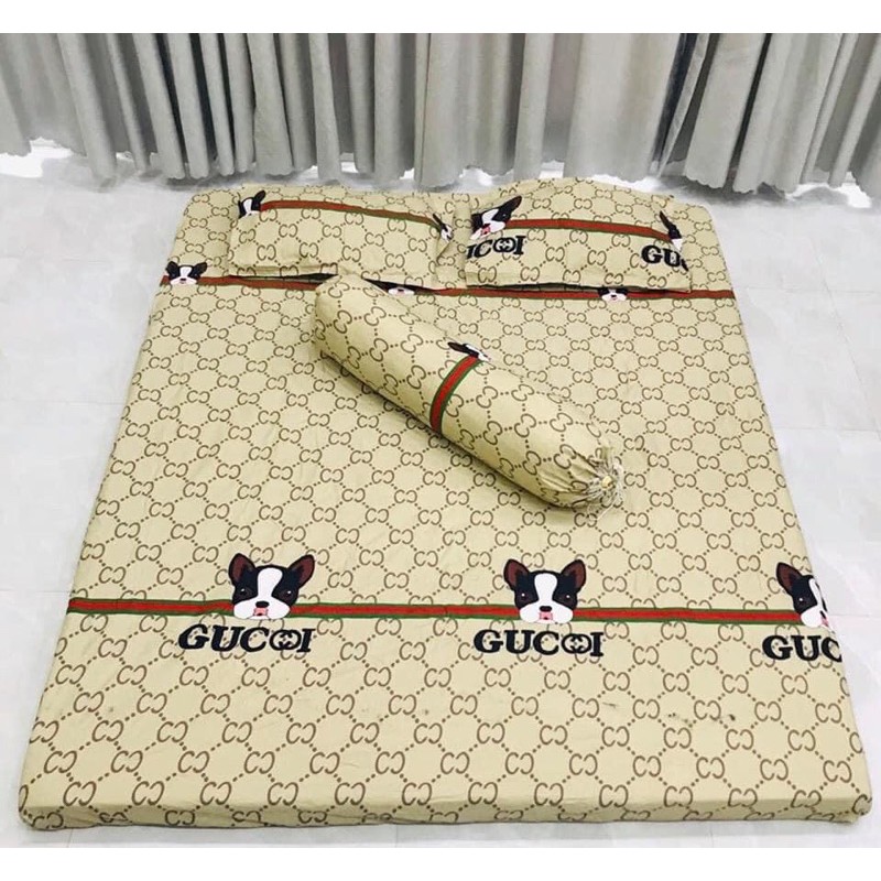 ( giá siêu rẻ) set ga gối Poly cotton 3 món 1 ga bọc nệm ,2 vỏ gối đầu hàng có sẵn