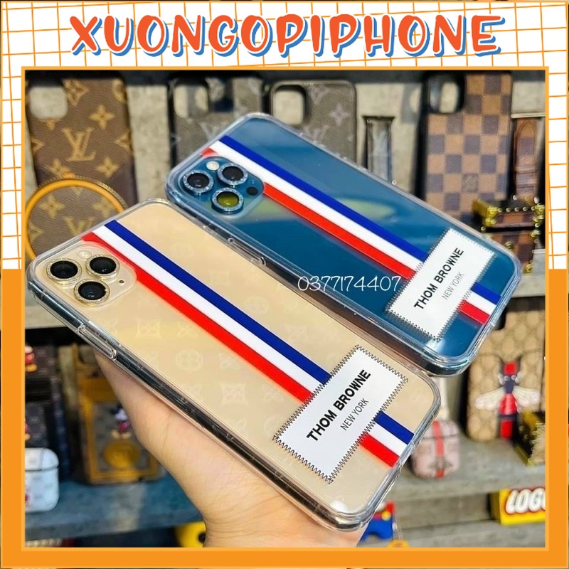 Ốp lưng IP trong suốt Thom Browne 6plus/6s/6splus/7/7plus/8/8plus/x/xr/xs/11/12/13/14/pro/max/plus/promax21