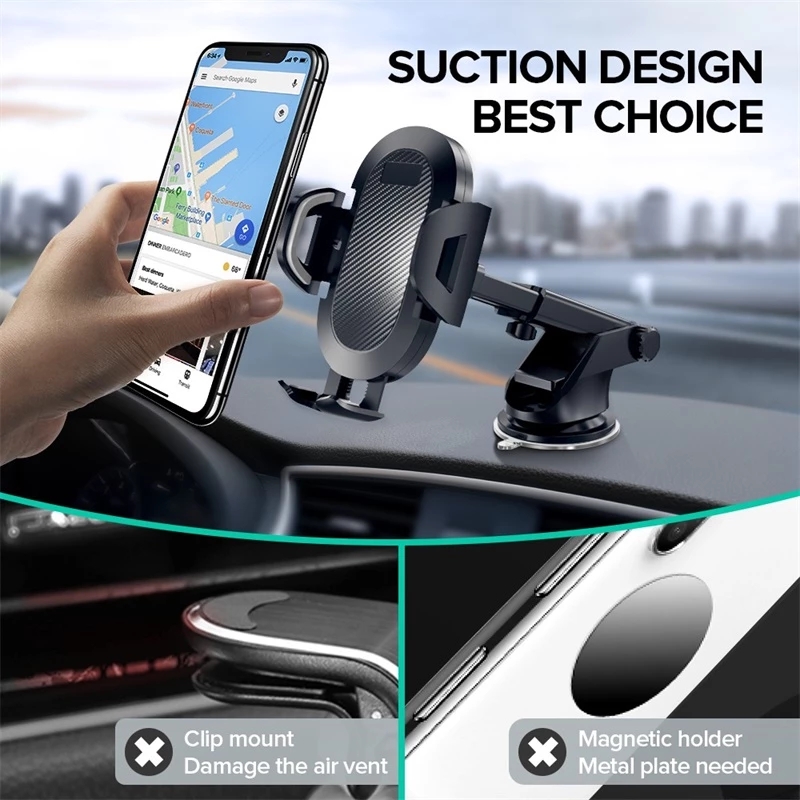 [Stock]360 ° Giá Đỡ Điện Thoại Gắn Xe Hơi Xoay Được Tiện Dụng Cho iPhone Android