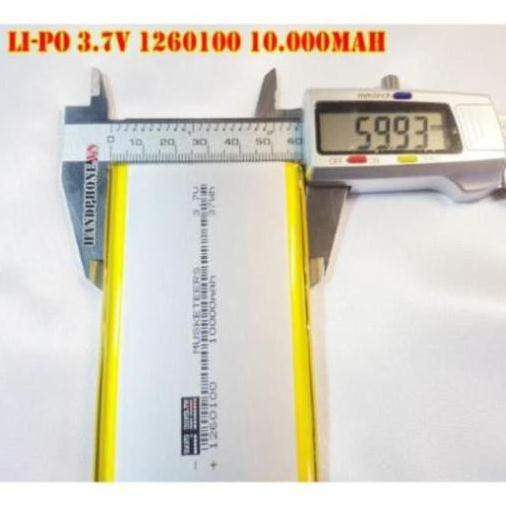 Pin Li-Po 3.7V 1260100 10000mAh  chế UPS, sạc dự phòng