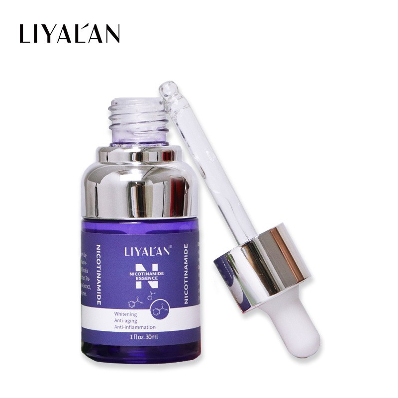 Serum niacinamide LIYALAN 30ml chứa Vitamin B3 5% 10% chống mụn chống nhiễm trùng làm trắng da mặt