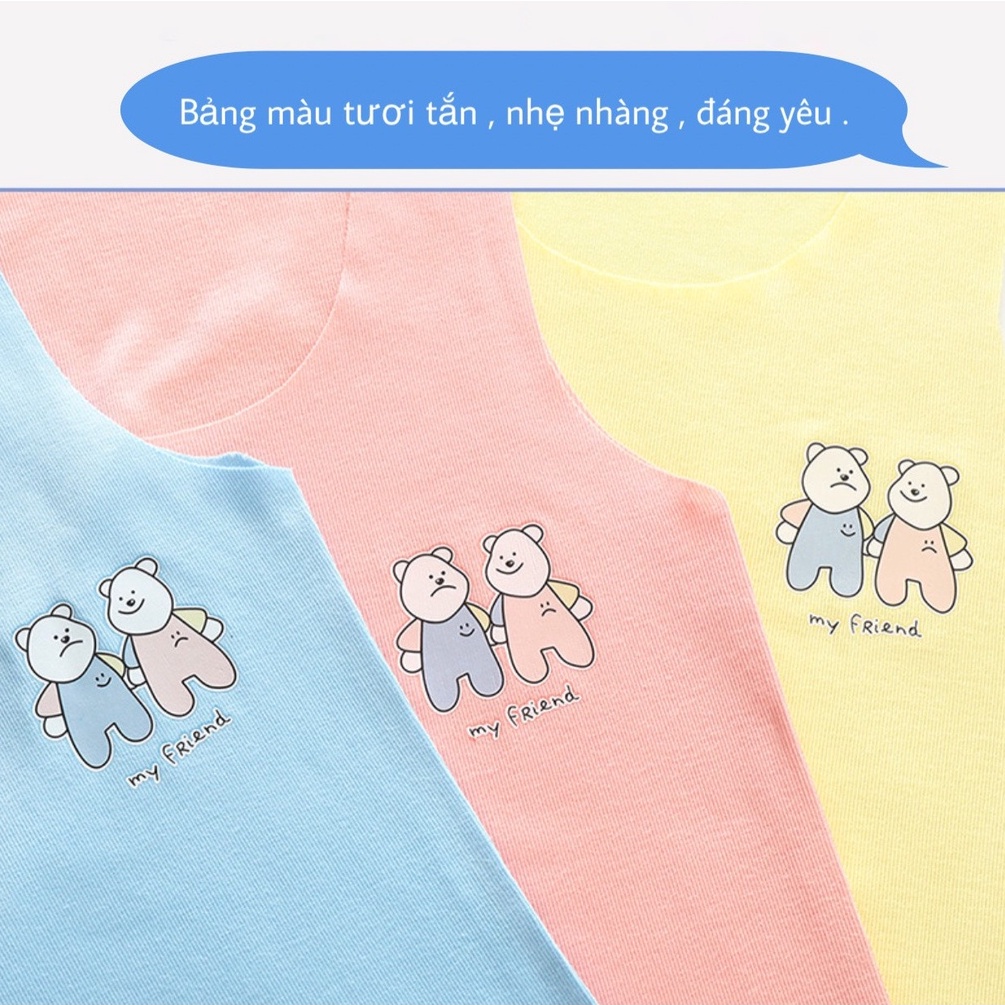 Áo Ba Lỗ Cho Bé NyNy Baby, Áo Thun Mùa Hè Mềm Mịn Mát Cho Bé Trai Bé Gái Từ 1 Đến 6 Tuổi ( 8 - 24Kg )