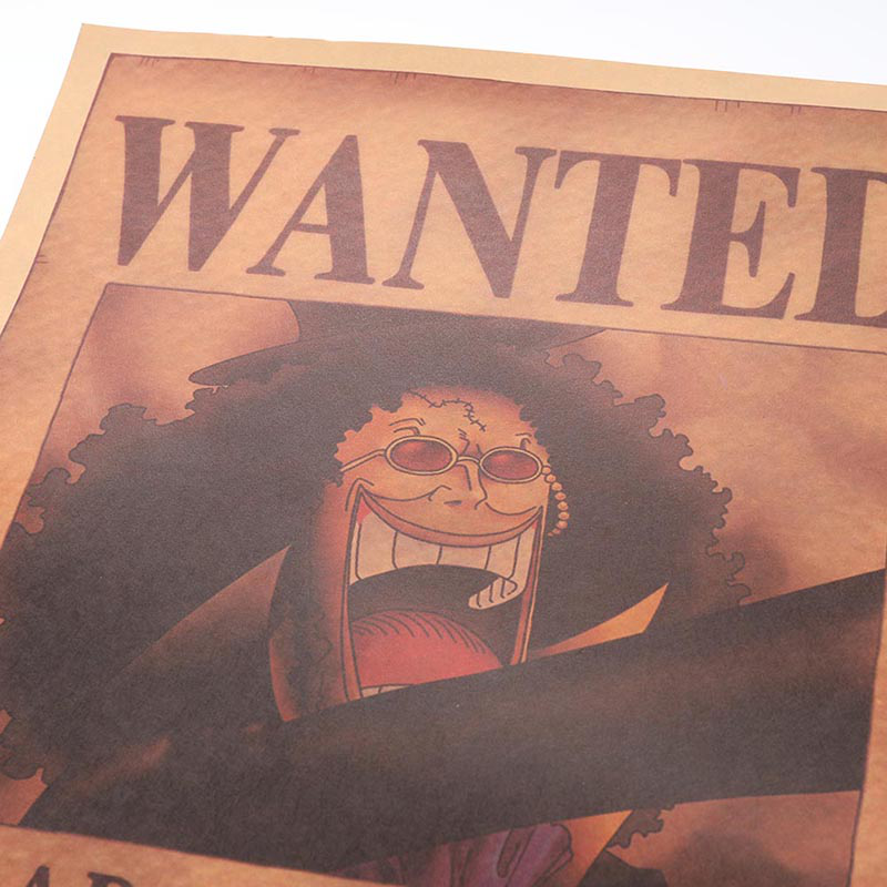 Áp Phích Phim Hoạt Hình One Piece Kiểu Lệnh Truy Nã Nhiều Nhân Vật Tùy Chọn