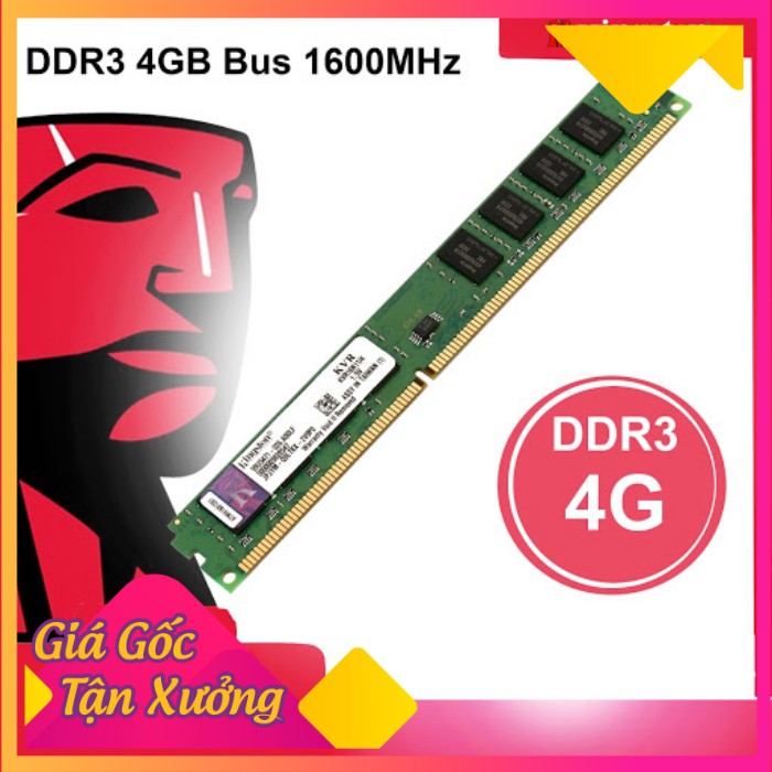 Ram PC Kingston 4GB DDR3 Bus 1600MHz -Gear.Market