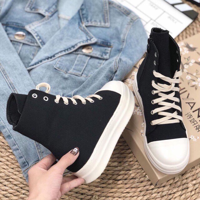 Rick Owen ❤️ Deal sốc ❤️ Giày rick owen cổ cao đế thơm Full box + full bill + tặng tất khử mùi | BigBuy360 - bigbuy360.vn