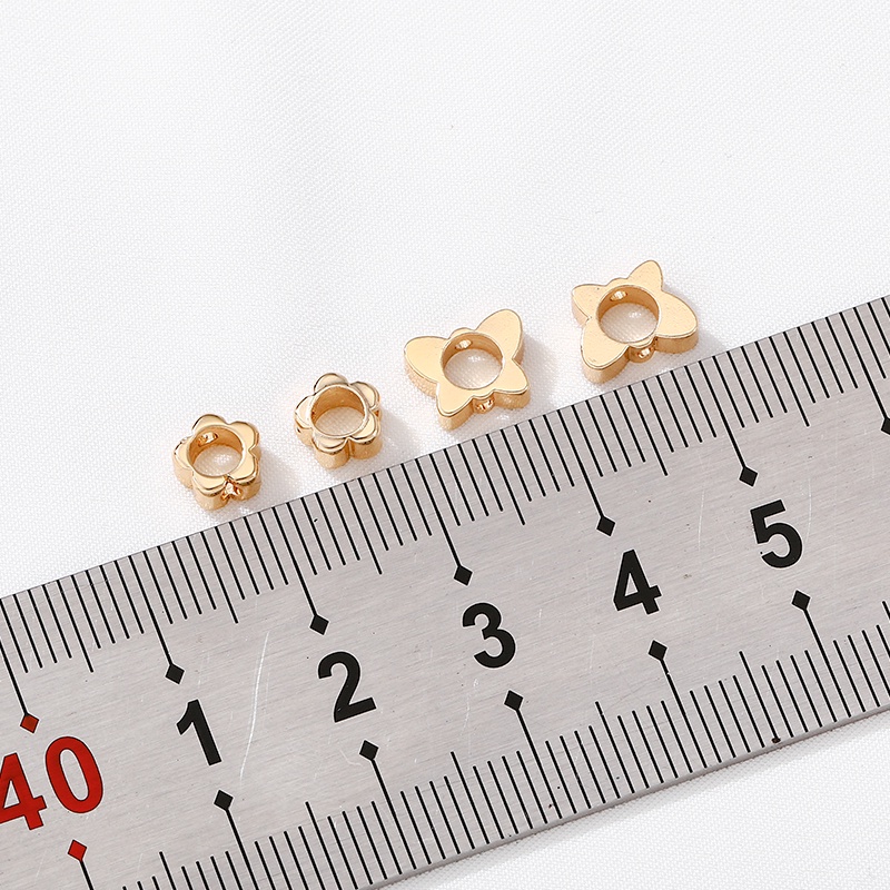 Set 14K Phụ Kiện Hình Bươm Bướm diy Dùng Trang Trí Vòng Tay/Vòng Cổ