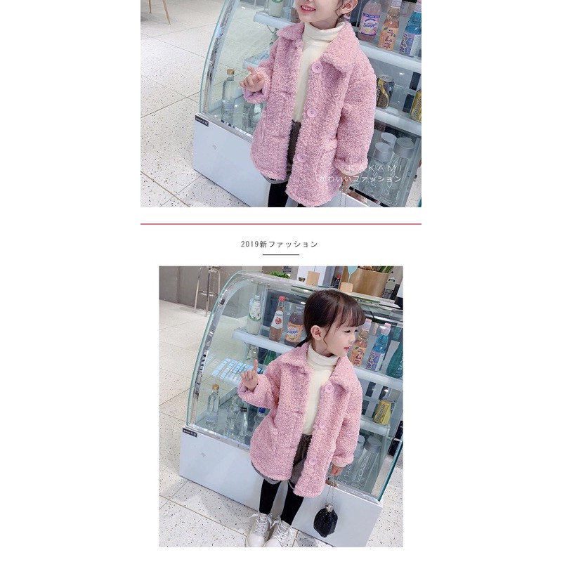 Áo Khoác Lông Cừu Bé Gái 7-35kg Thời Trang Baby Quảng Châu
