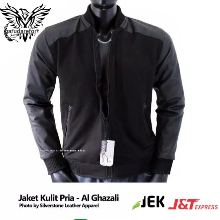 Áo Khoác Da Cotton BLUDRU Kết Hợp Tốt Nhất Màu Đen, XXL