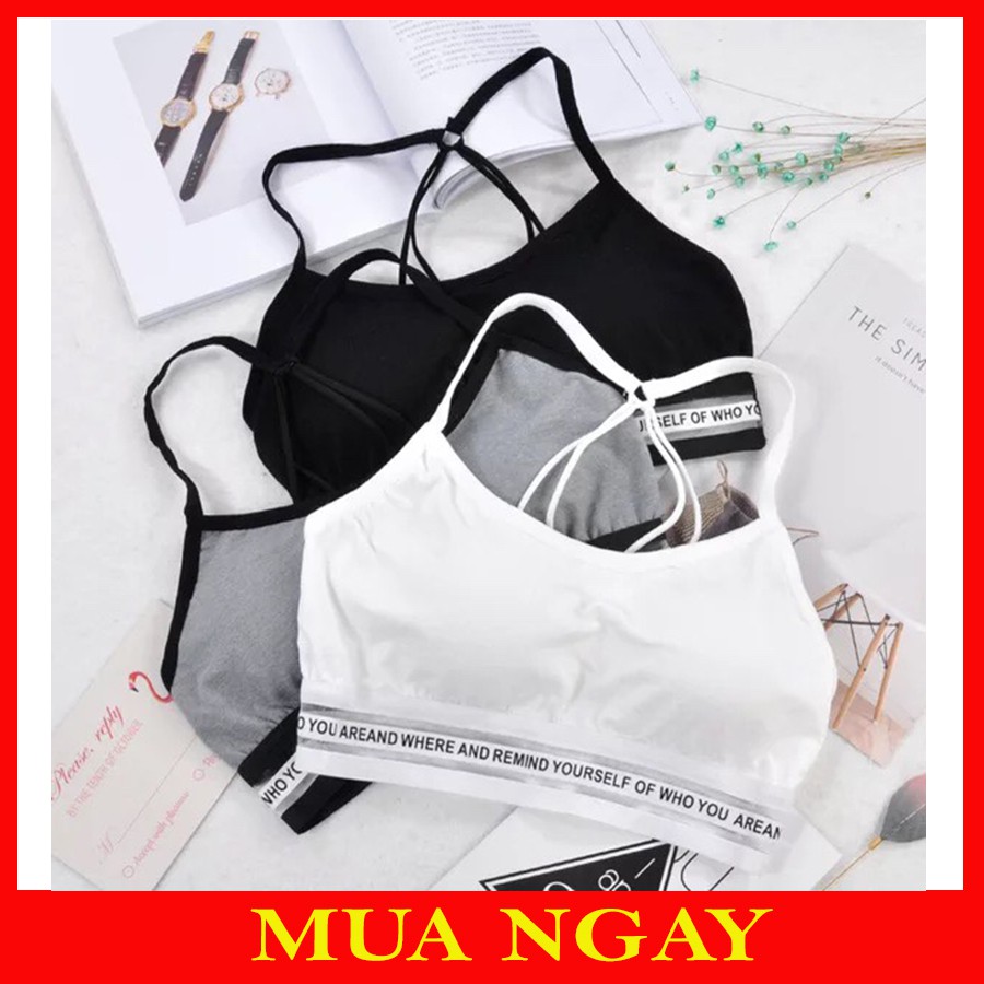 Áo Ngực Bra Thể Thao Viền Chữ Thời Trang BR15