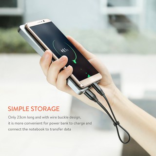 Cáp sạc Baseus Nimble Type C 23cm (3A, Sạc nhanh, Siêu ngắn, Siêu bền)