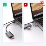 Đầu đọc thẻ SD/TF chuẩn USB Type C cao cấp Ugreen 80888- Hàng chính hãng