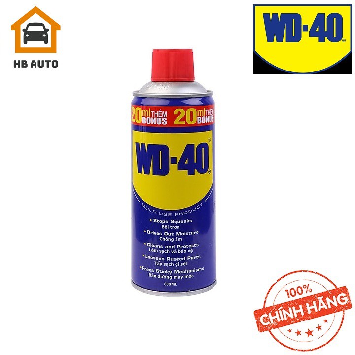 Chai xịt Bôi trơn Làm sạch Thẩm thấu Chống ẩm WD-40 Multi-Use Product 300ml