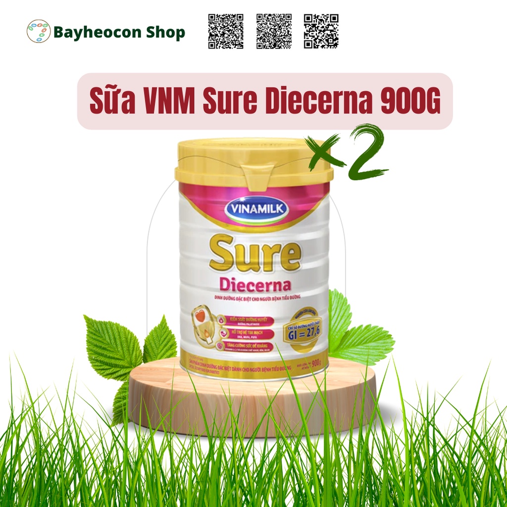 [Date 2023] Bộ 2 sản phẩm Sữa VINAMILK SURE DIECERNA 900G