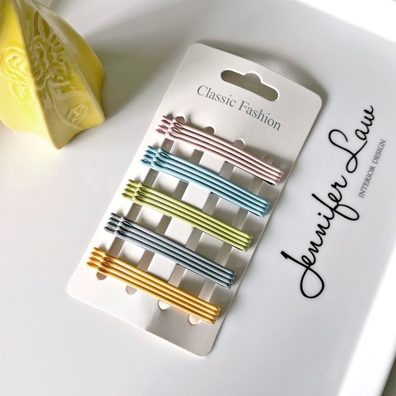 Set 40 Kẹp Tóc Kim Loại Nhiều Màu Phong Cách Hàn Quốc