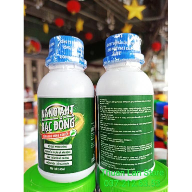 Nano Bạc Đồng AHT - phân bón Trừ Nấm và Vi Khuẩn 100ml