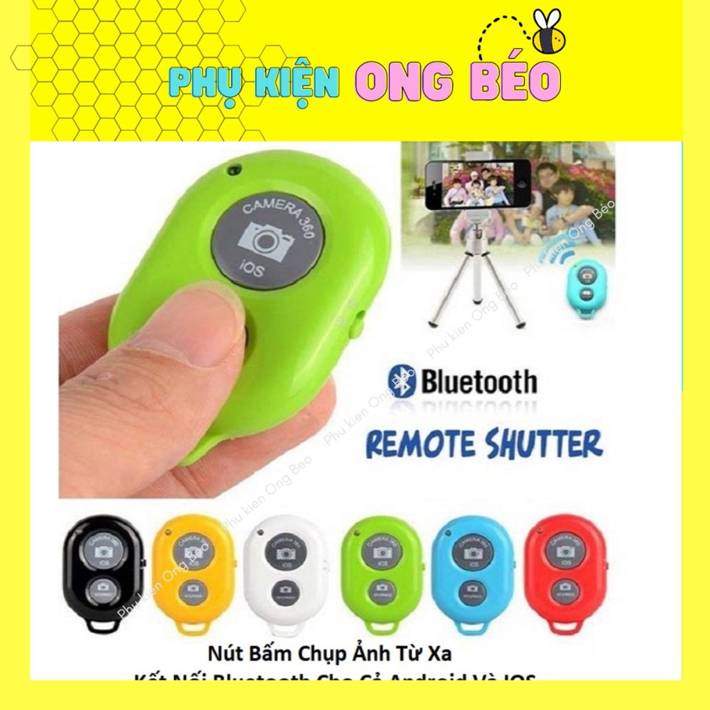 Nút chụp ảnh từ xa, remote bluetooth, cho mọi loại điện thoại - Beetech vn