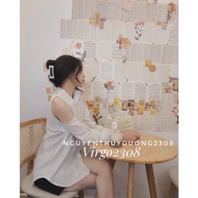 [Hàng Sẵn-Video]ÁO SƠMI ĐŨI CUT OUT-ÁO SƠMI HỞ VAI TRENDY | BigBuy360 - bigbuy360.vn