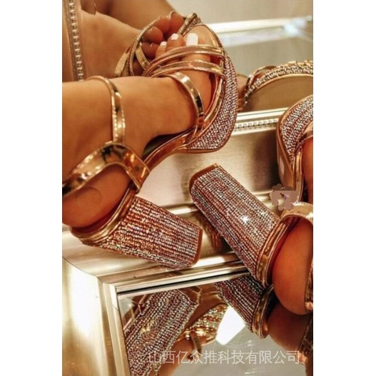 Giày Sandal Cao Gót 14cm/15cm Thiết Kế Sành Điệu Cho Nữ