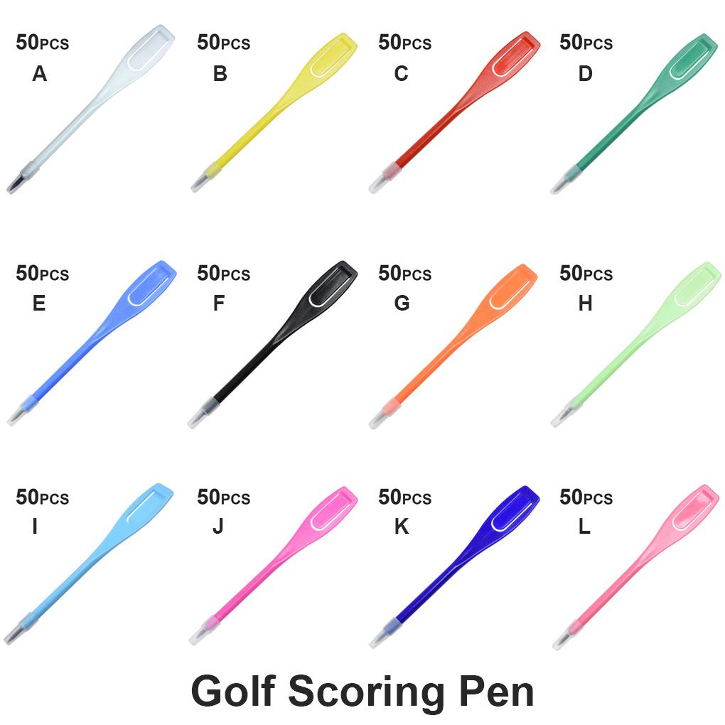 Bộ 50 Cây Bút Đánh Dấu Ghi Chú Chơi Golf Bằng Nhựa