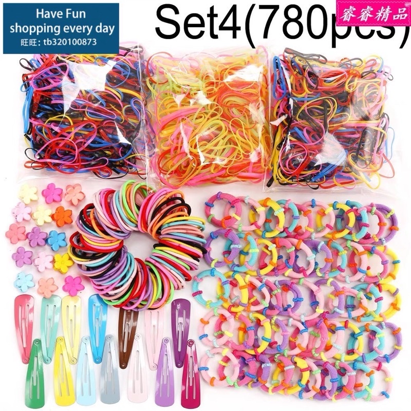 Set Dây Buộc Tóc 780 Chi Tiết Cho Bé